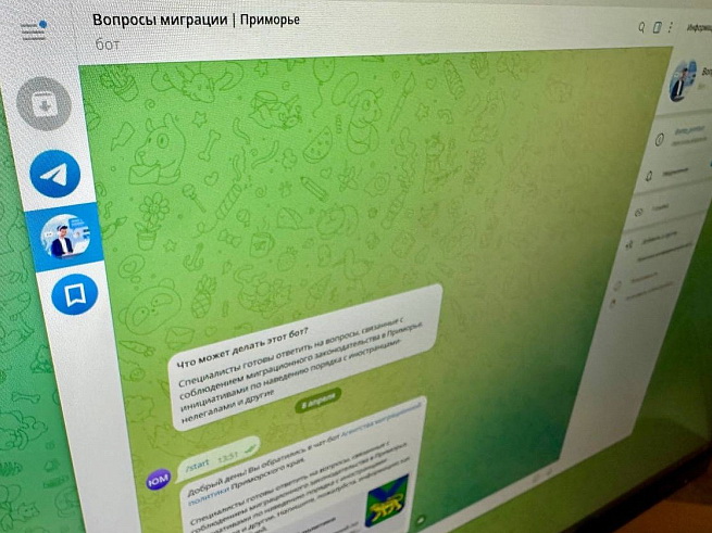 Чат-бот по миграции заработал в Приморье, сообщает www.primorsky.ru.