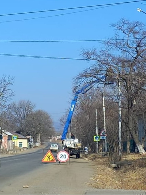 30 новых светильников установили в Краскино.