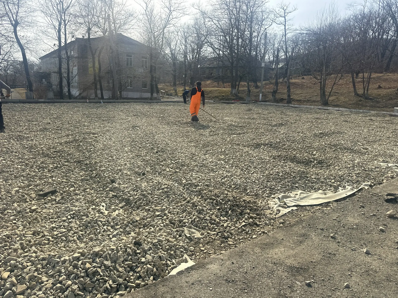 Новая площадь в пгт Приморский.