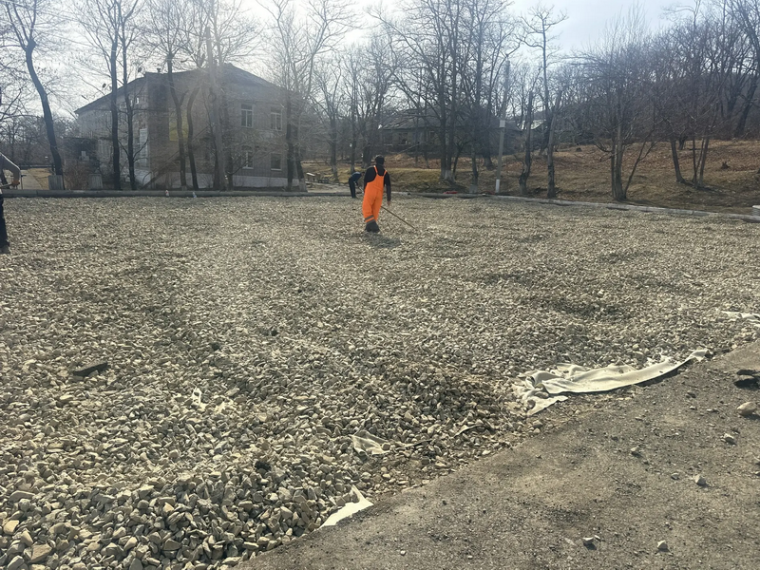 Новая площадь в пгт Приморский.