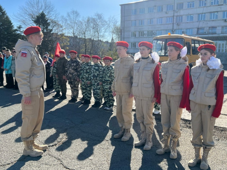 Военно-патриотическая игра "Победа" прошла в Славянке.